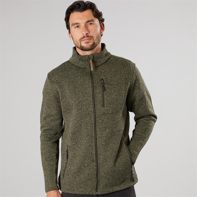 Veste polaire plate hommes Dusty Olive - Image 5