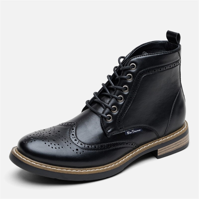Herren - Templeton Brogue-Stiefel Schwarz - Bild 2