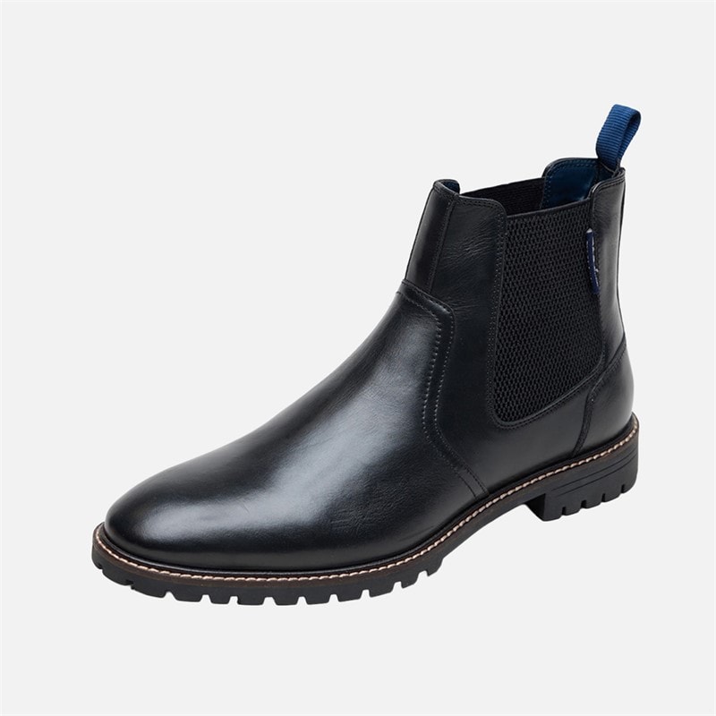 Heren baron leren chelsea boots Zwart - Afbeelding 2
