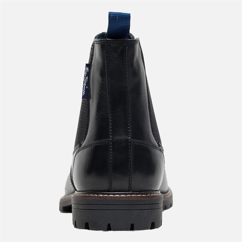 Heren baron leren chelsea boots Zwart - Afbeelding 4