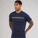 Heren core stripe t-shirt Donker Navy