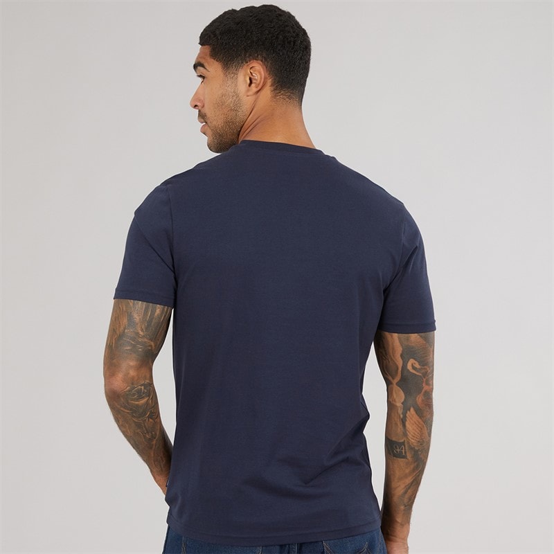 Heren core stripe t-shirt Donker Navy - Afbeelding 2