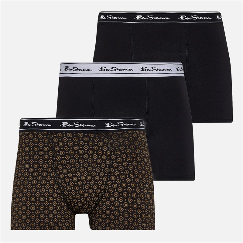 Ben Sherman Caleçons trois pièces hommes - Geo/Plain