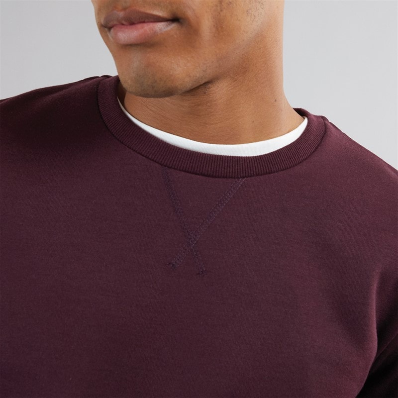 Heren retina trui met ronde hals Bordeaux - Afbeelding 3