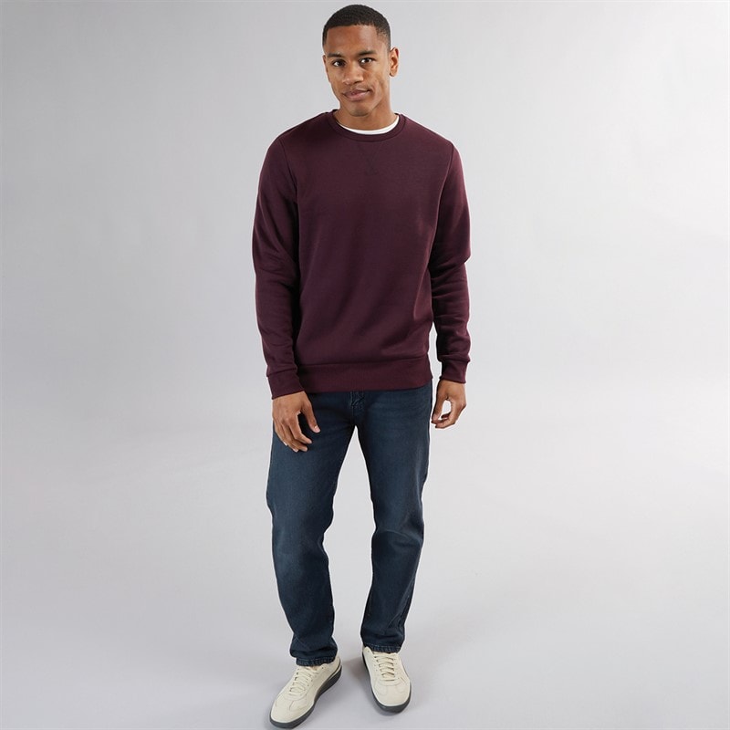 Heren retina trui met ronde hals Bordeaux - Afbeelding 4