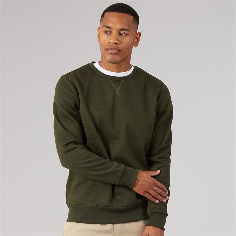 Mężczyźni bluza z okrągłym dekoltem retina Khaki – zdjęcie  1