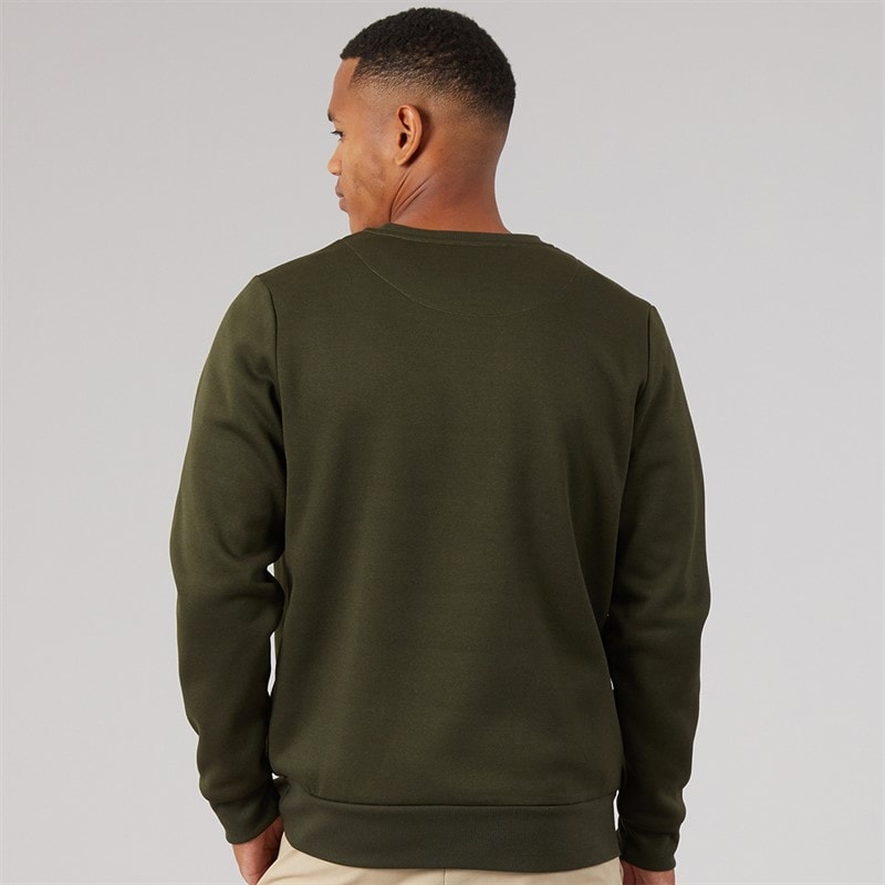 Mężczyźni bluza z okrągłym dekoltem retina Khaki – zdjęcie  2