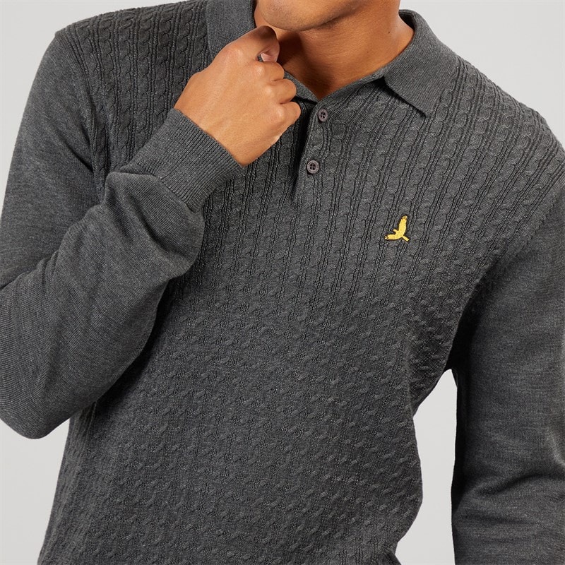 Heren dillinger trui Charcoal Marl - Afbeelding 3