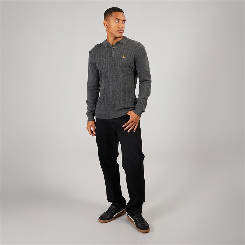 Heren dillinger trui Charcoal Marl - Afbeelding 4