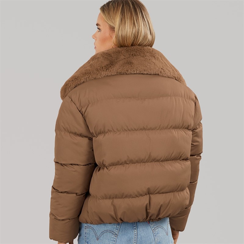 Veste courte matelassée Riha femmes Marron - Image 2