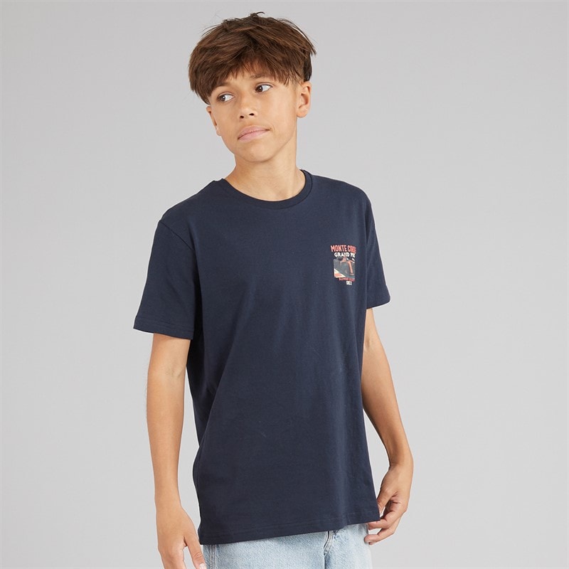 Jungen - Meyan T-Shirt Navy/Mehrfarbiger Print Marineblau/Multi Colour Print - Bild 2