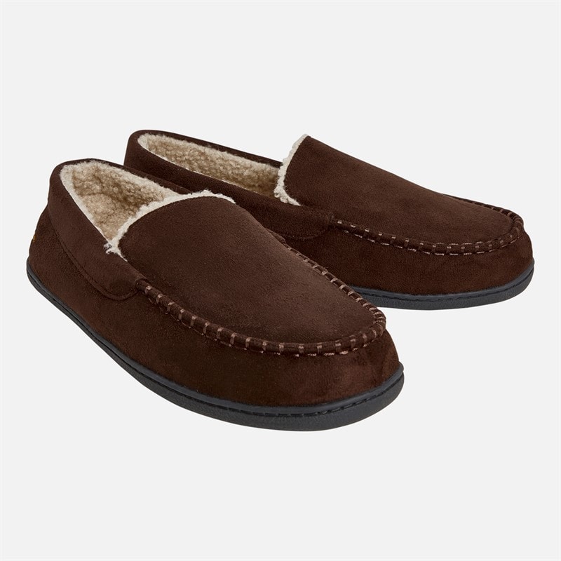 Brave Soul Heren nevis mocassinslippers - Bruin