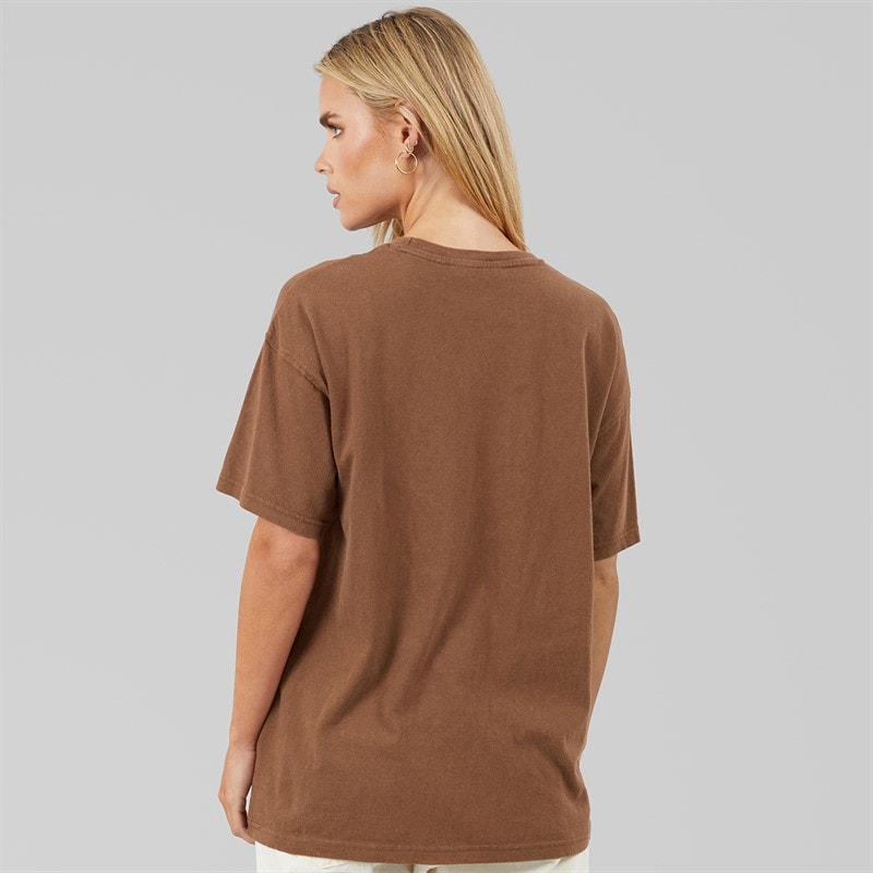 Damskie koszulka brooklyńska Brown Acid Wash – zdjęcie  2