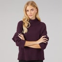 Pull col roulé mousseux femmes Plum