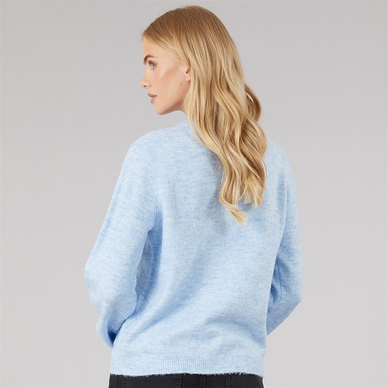 Cardigan à col rond autruche femmes Bleu - Image 2