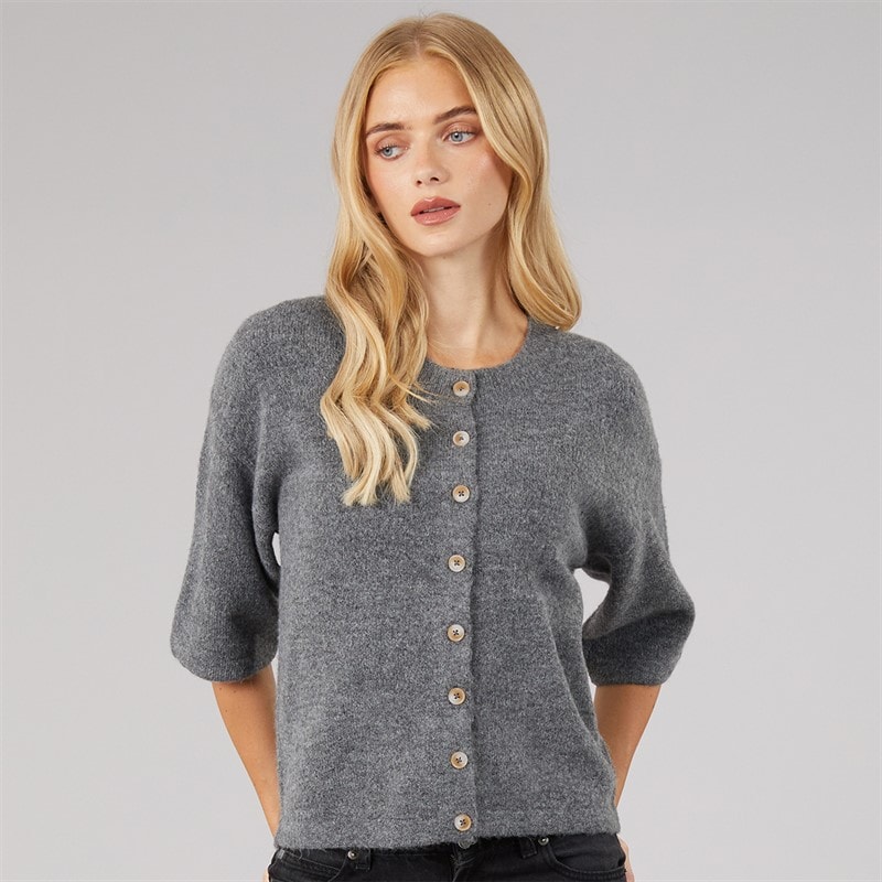 Cardigan à manches courtes Marshal femmes Charcoal Melange - Image 1