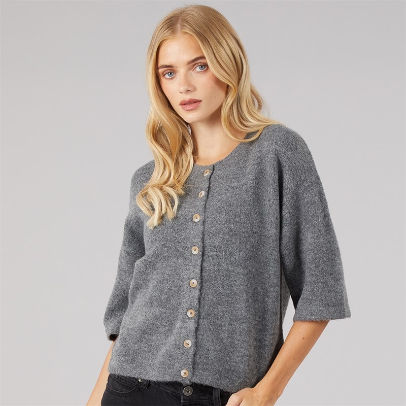 Cardigan à manches courtes Marshal femmes Charcoal Melange - Image 3