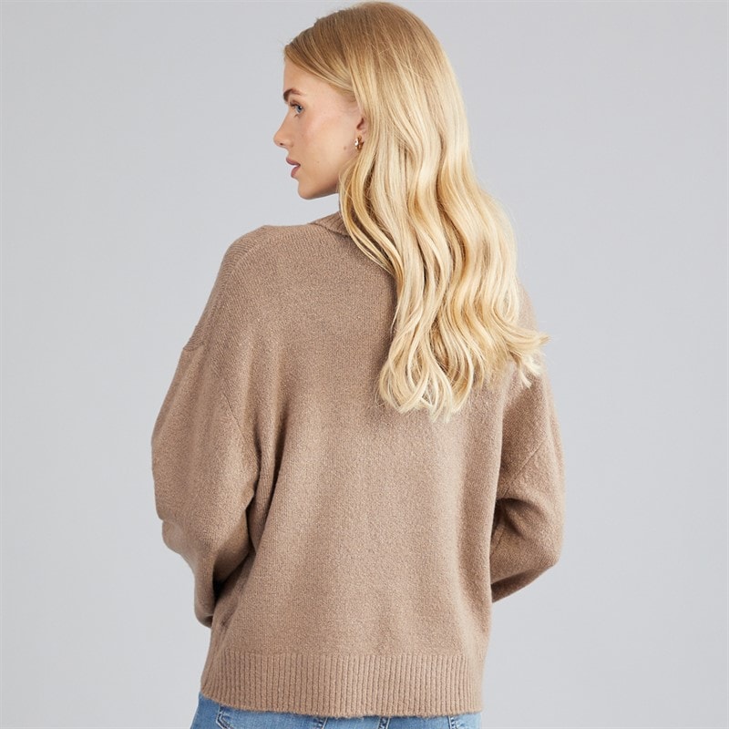 Pull col roulé mousseux femmes Mocha - Image 2