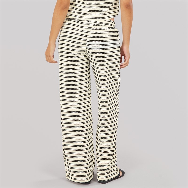Dames alice gestreepte broek Cream/Zwart - Afbeelding 2