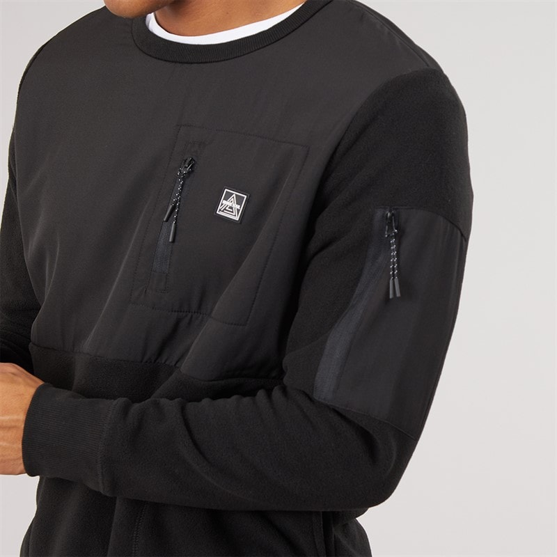 Herren - Spartan Sweatshirt Jet Black/Jet Black - Bild 3