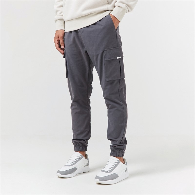 Heren hoodie en cargobroek set Stone/Charcoal - Afbeelding 5