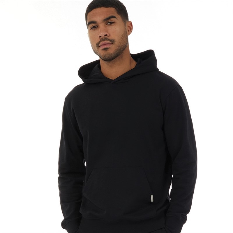 Closure London Heren hoodie met relaxte pasvorm - Zwart