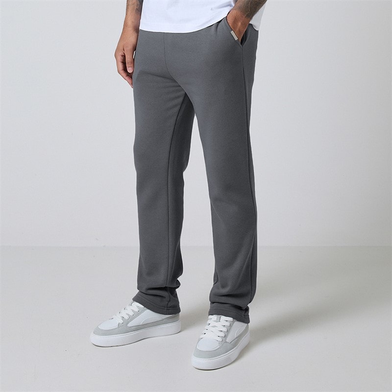 Herren - Entspannte Jogginghose mit Offenem Saum Charcoal - Bild 1