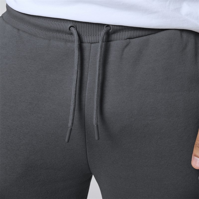 Herren - Entspannte Jogginghose mit Offenem Saum Charcoal - Bild 5