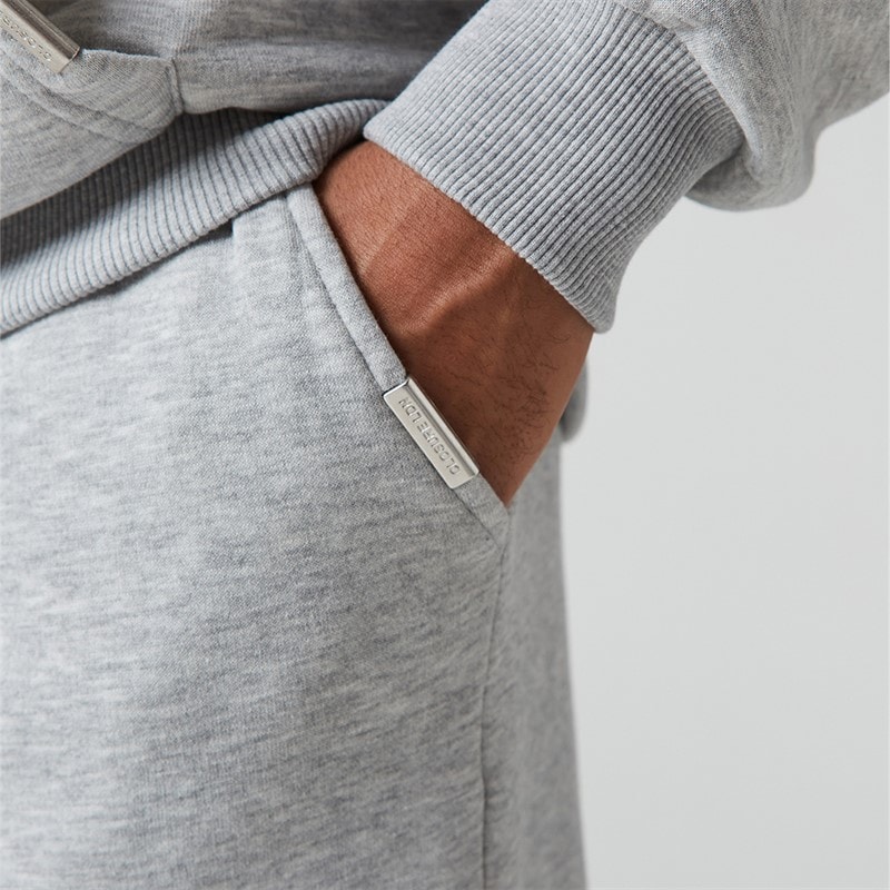 Joggers à ourlet ouvert décontractés hommes Gris clair Marl - Image 3