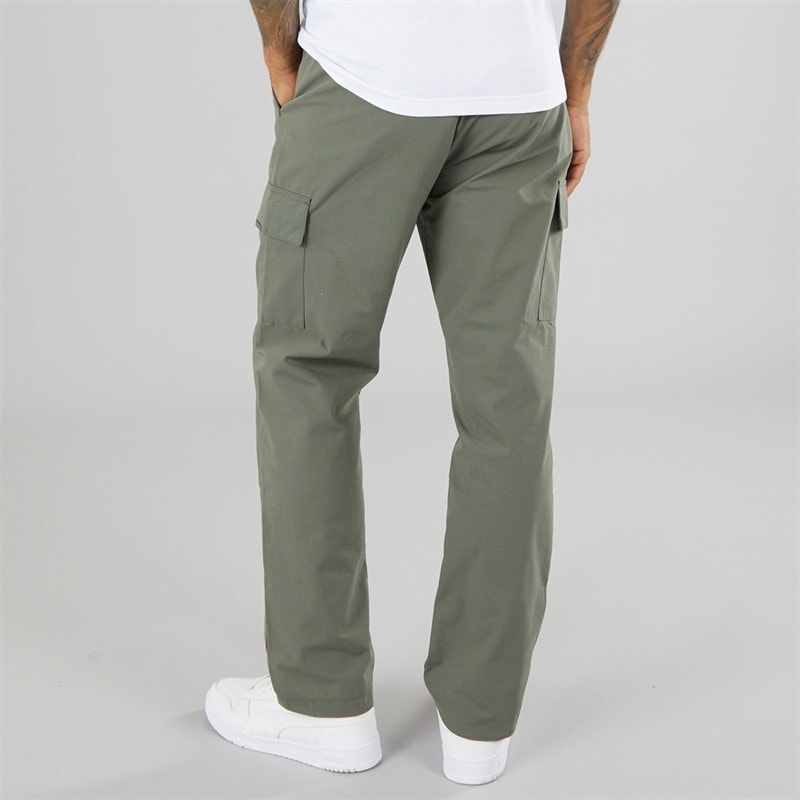 Herren - Smart Offene Saum Utility-Hose Khaki - Bild 2