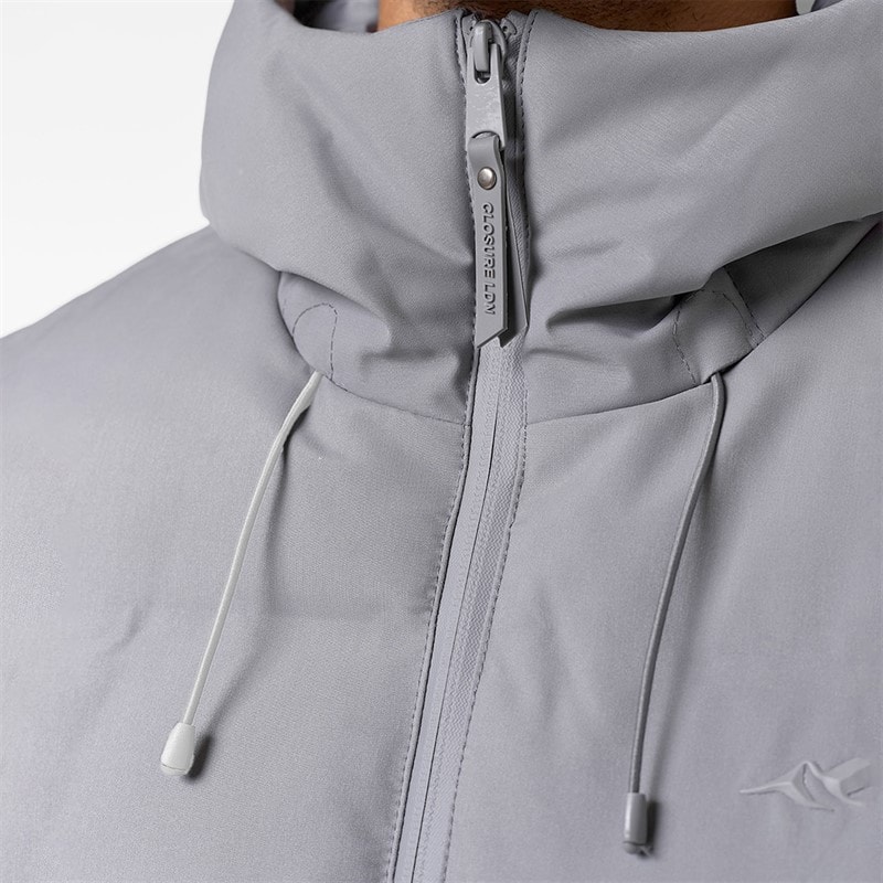 Manteau matelassé thermoscellé hommes Gris - Image 4