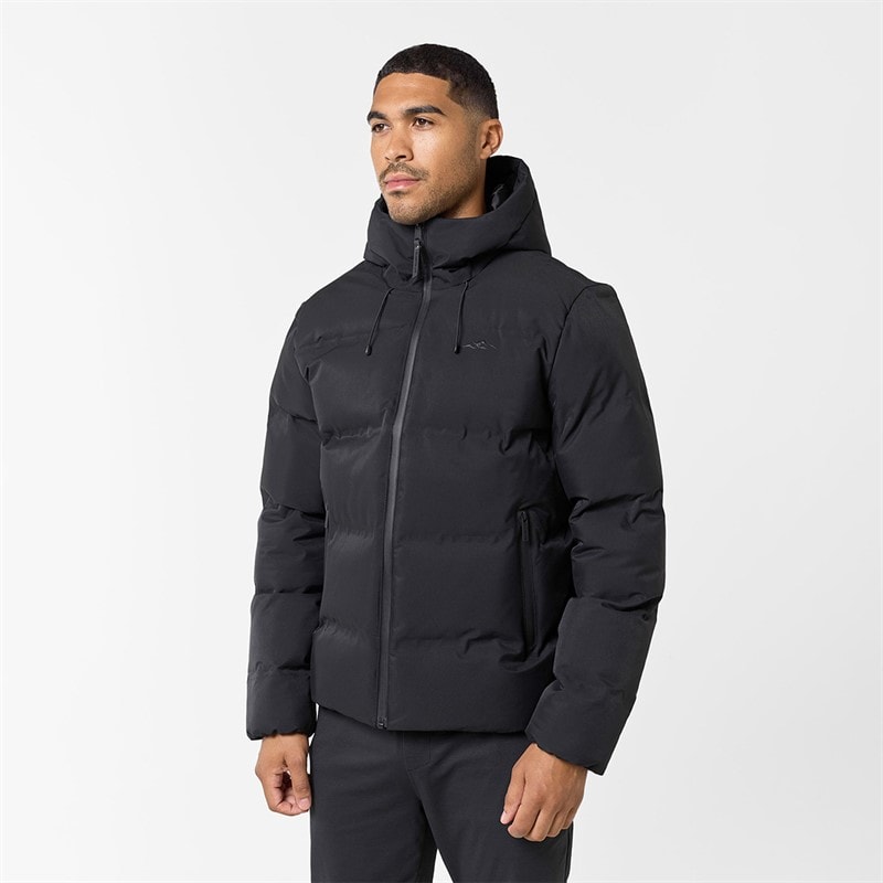 Heren heat seal puffer coat Zwart - Afbeelding 1
