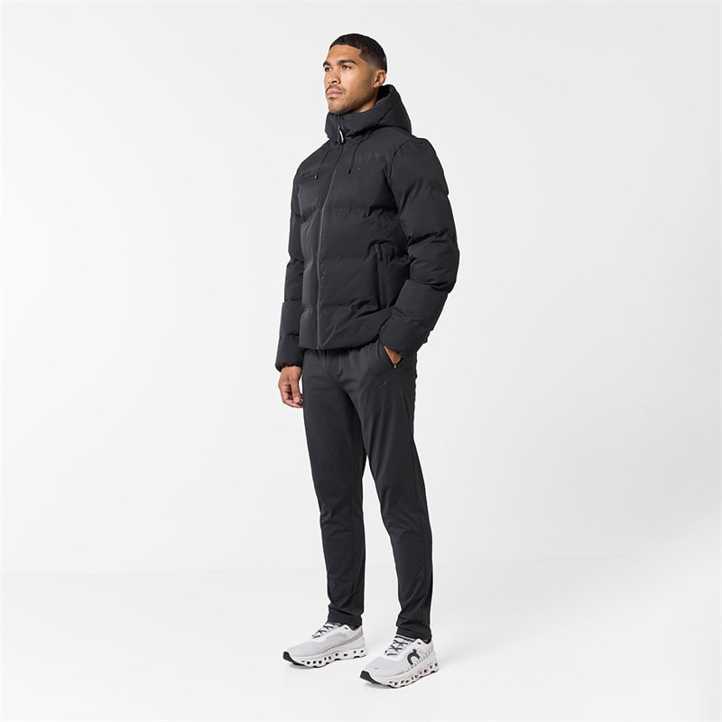 Heren heat seal puffer coat Zwart - Afbeelding 2