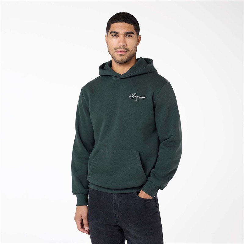 Closure London Heren signature studios hoodie - Forest Green