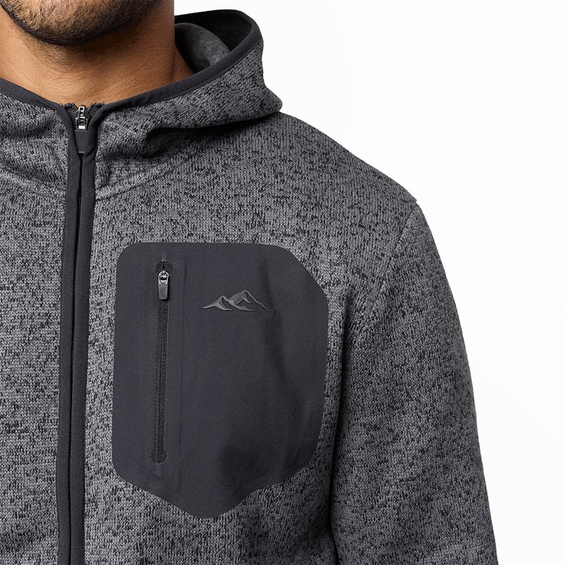 Sweat à capuche en maille technique Heat Seal hommes Gris moyen - Image 4