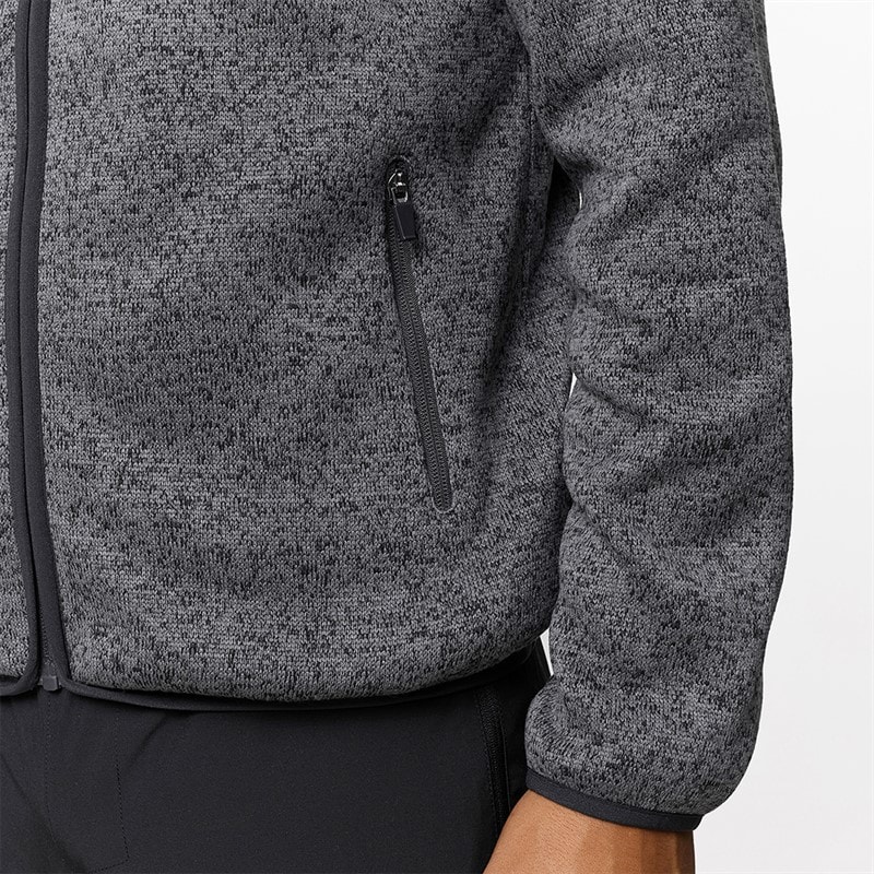 Sweat à capuche en maille technique Heat Seal hommes Gris moyen - Image 5