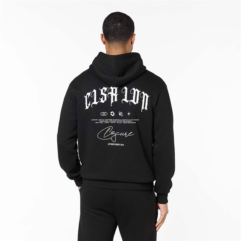 Heren arch gothic hoodie Zwart - Afbeelding 2