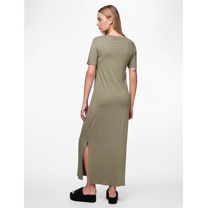 Robe maxi Sofia manches courtes femmes Deep Lichen Green - Image 2