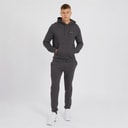 Heren chelmere hoodie en joggers set Charcoal Marl