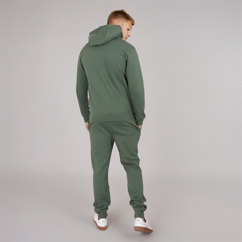 Heren chelmere hoodie en joggers set Donkerkhaki - Afbeelding 2