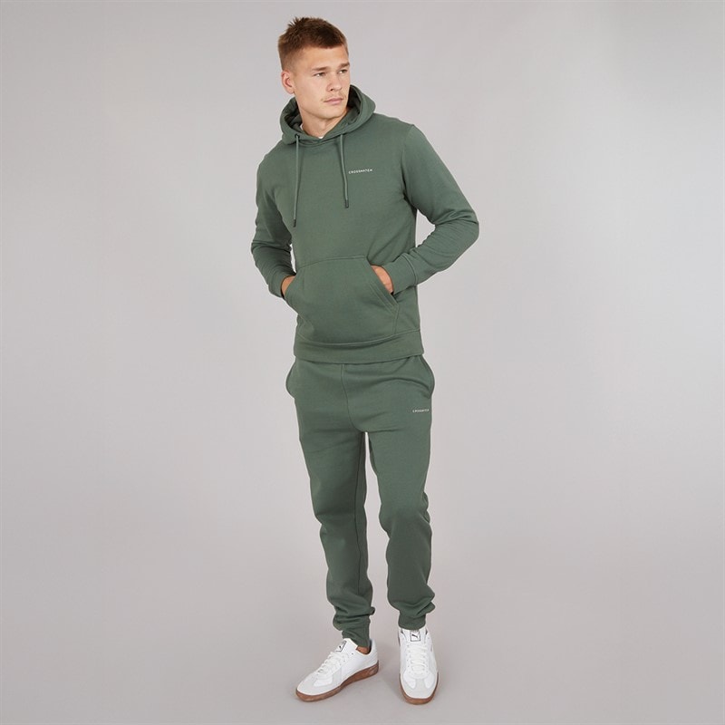 Heren chelmere hoodie en joggers set Donkerkhaki - Afbeelding 4