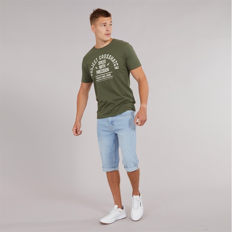 Lot de cinq t-shirts Motohub hommes Olive/Off White/Bourgogne/Noir/Navy - Image 2