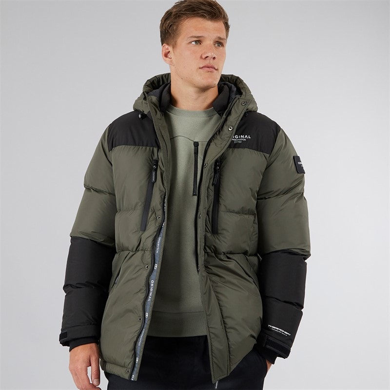 Mężczyźni kurtka z panelem Squadage Olive – zdjęcie  1