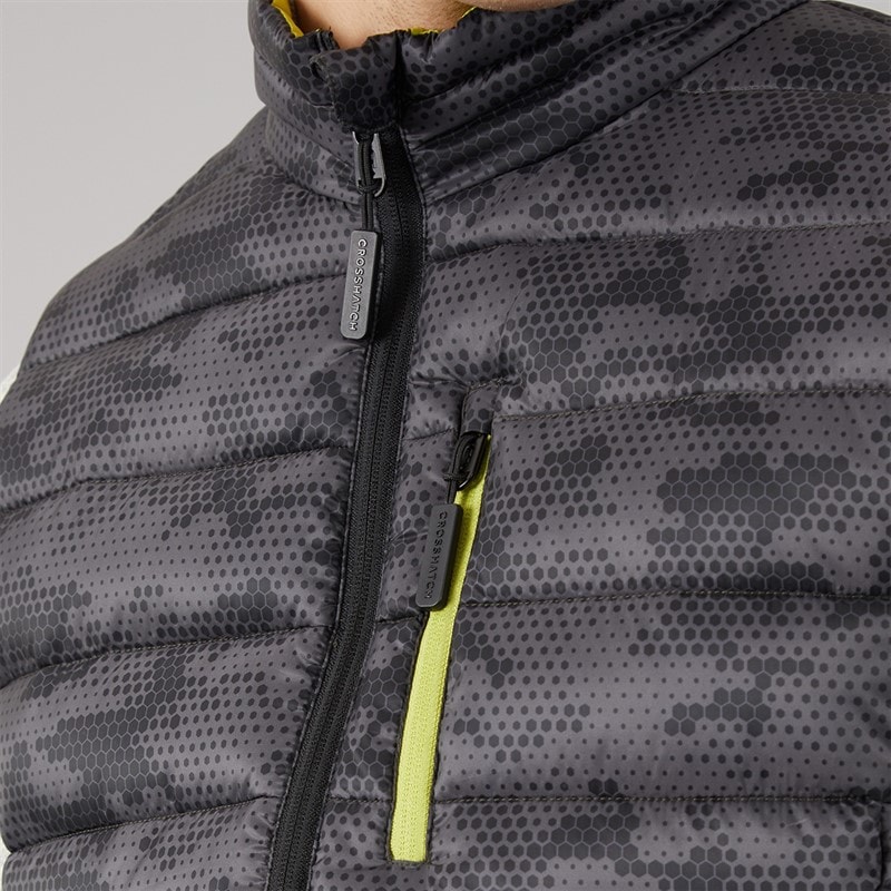Gilet camo à fronces hommes Charcoal - Image 5