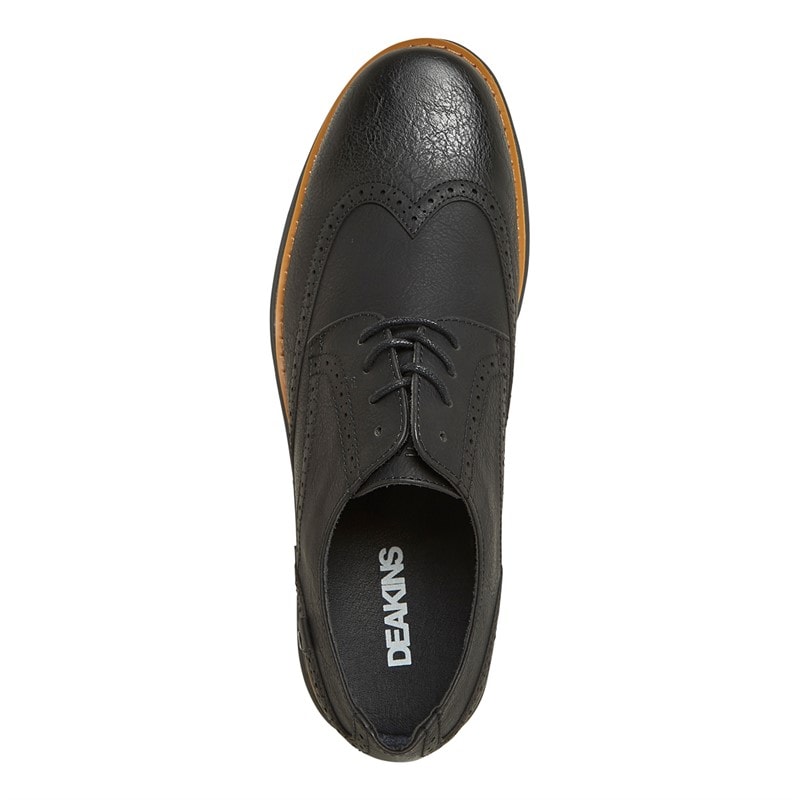 Mężczyźni buty brogowe Karl Czarny/Charcoal – zdjęcie  4
