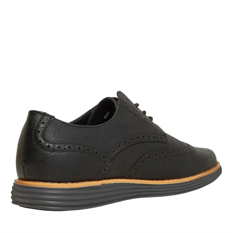 Mężczyźni buty brogowe Karl Czarny/Charcoal – zdjęcie  5