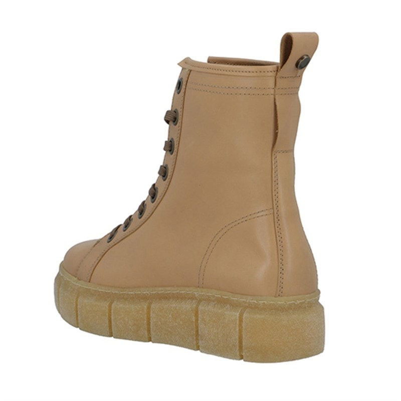 Bottes en cuir à dentelle Casflora femmes Beige - Image 2