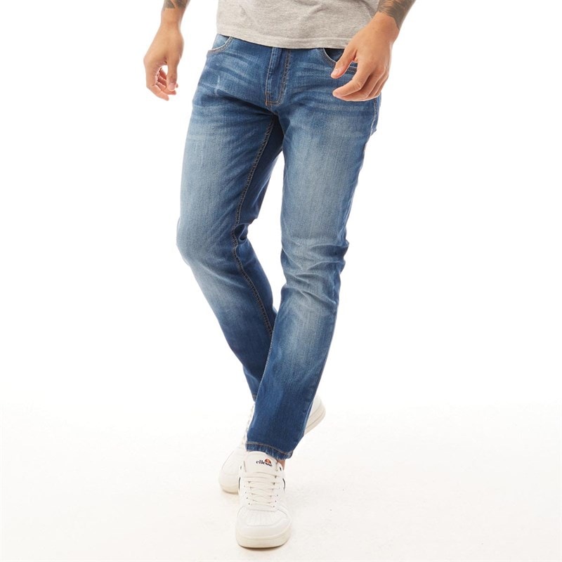 Duck and Cover Heren tranfold slim fit jeans - Stonewash