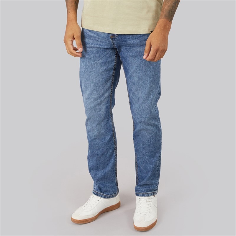 Duck and Cover Heren janstar straight fit jeans - Stonewash