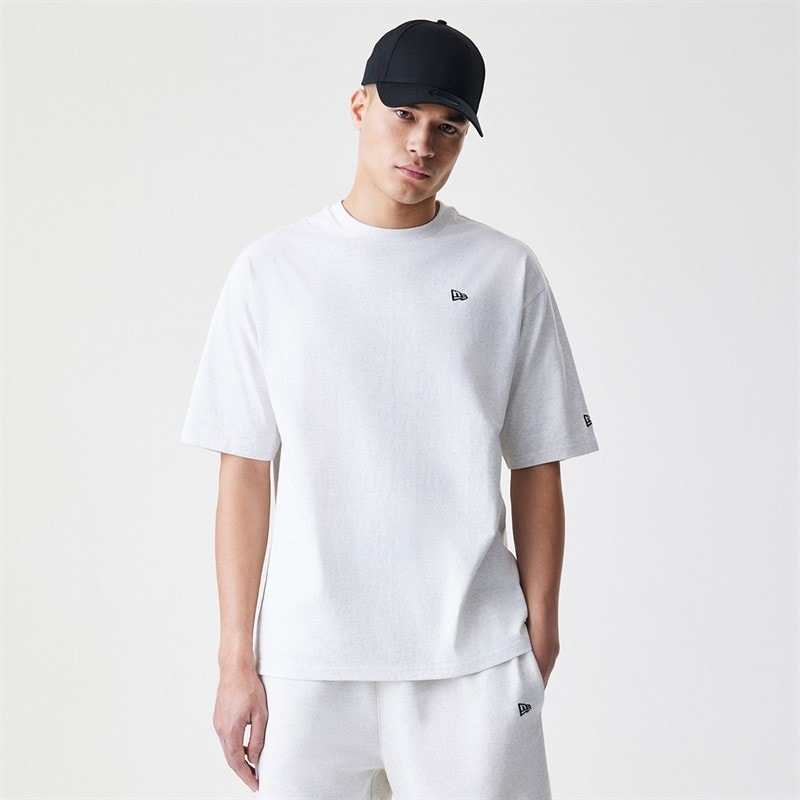 Heren new eera essentials t-shirt Grijs - Afbeelding 1